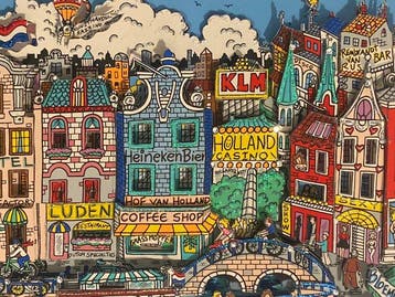 Charles Fazzino (1955) - Alluringly Amsterdam