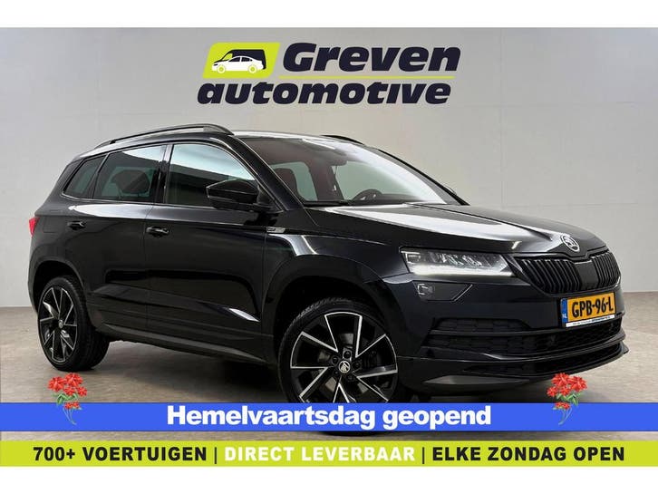 Škoda Karoq 1.5 TSI ACT Sportline  Camera  Canton Audio, Auto's, Skoda, Te koop, Automaat, Benzine, Zwart, Verzenden
