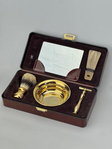 Wilkinson Sword - Kaptafelset - Synthetisch leder, Metaal,