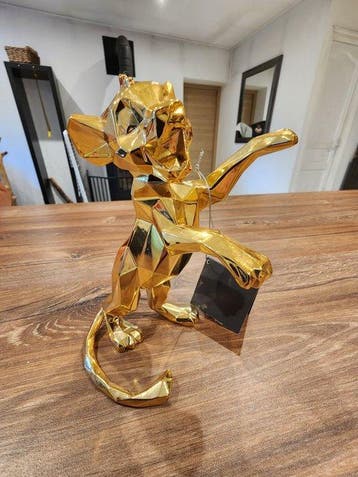 Richard Orlinski (1966) - Simba – Le Roi Lion – Gold