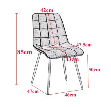 Nieuwe Set 4 Eetkamerstoelen Groen - Fluwelen Zitting Nordic, Overige kleuren, Verzenden, Nieuw, Vier