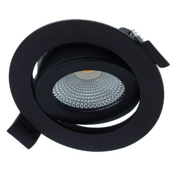 LED inbouwspot Varda Zwart 5W 420lm 60º 2700K IP44 | Dimb.., Ophalen of Verzenden, Nieuw