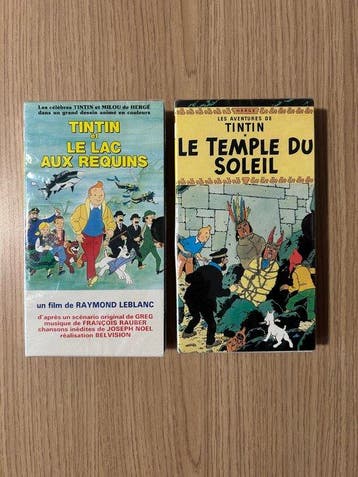 Tintin - Citel - 2 cassettes VHS - Le temple du soleil + Le, Nieuw