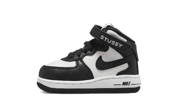 Nike Air Force 1 Mid Stussy Grey Black (TD), Nieuw