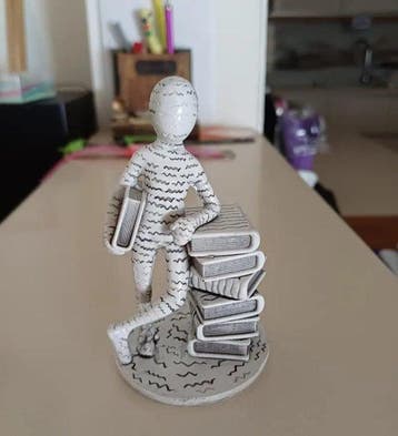 Reading Villain, Resin Ornaments, Home Study Decorations,