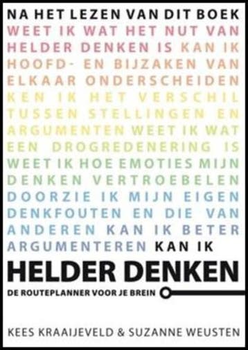 Helder denken | 9789021547541 | KRAAIJEVELD, Kees / Weusten,, Ophalen of Verzenden, Zo goed als nieuw, KRAAIJEVELD, Kees / Weusten, Suzanne