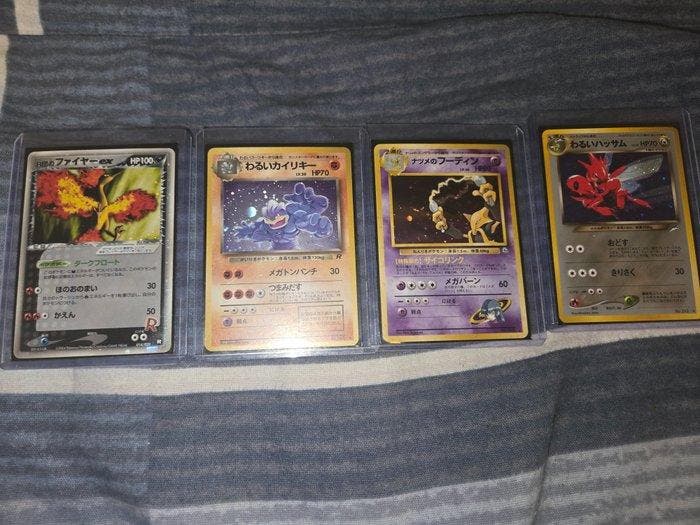 Pokémon - 4 Card - Vintage Holos, Moltres, Machamp, Scizor,, Hobby en Vrije tijd, Verzamelkaartspellen | Pokémon