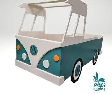 Kinderbed Volkswagen T1 VW T1 of vrachtwagen bed, autobed, Nieuw, 70 tot 85 cm, Ophalen of Verzenden, Lattenbodem