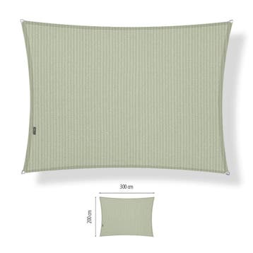 Schaduwdoek 2x3 rechthoek Moonstone green, Ophalen of Verzenden, Nieuw