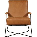 Leren fauteuil Hope, Huis en Inrichting, Fauteuils, Nieuw, Ophalen of Verzenden, Eigentijds, Industrieel, Modern, Scandinavisch