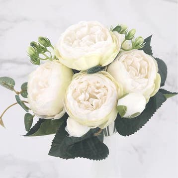 Kunst Boeket - Zijden Rozen Roos Bloemen Luxe Boeketten, Verzenden, Nieuw