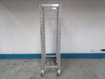 Tribeca Regaalwagen - B48 x D61 x H177 cm - Aluminium, Gebruikt