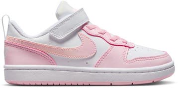 Nike Court Borough Low Recraft Sneakers Kids Wit/Roze, Ophalen of Verzenden, Nieuw