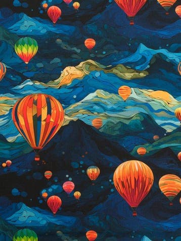 TexStilArt - SKY VOYAGE - 3,00 × 3,00 meter Exclusieve stof
