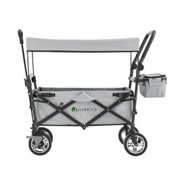 Inklapbare Bolderkar / Transportwagen - Max. 120 kg - Grijs, Caravans en Kamperen, Bolderkarren, Verzenden, Nieuw