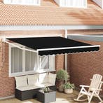 vidaXL Inklapbaar Zonnescherm Zwart 350 x 250 cm, Verzenden, Nieuw