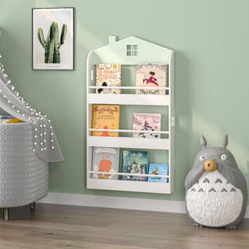 Kinderrek Vipsali huisvorm 106x60x12 cm mintgroen en wit [en, Verzenden, Nieuw