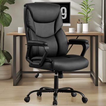 Ergonomische Gamingstoel – PU-Leder met Lendensteun, Huis en Inrichting, Bureaustoelen, Bruin, Verzenden, Nieuw, Ergonomisch