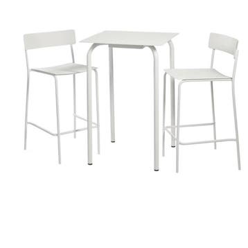 Serax August Tuinset: Bartafel + Barstoelen – Aluminium Zand, Tuin en Terras, Ophalen of Verzenden, Zo goed als nieuw, Aluminium