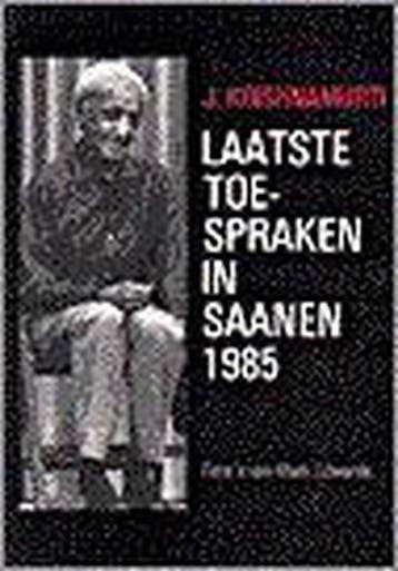 Laatste Toespraken Saanen 1985 Geb. - Jiddu Krishnamurti, Verzenden, Gelezen, Jiddu Krishnamurti