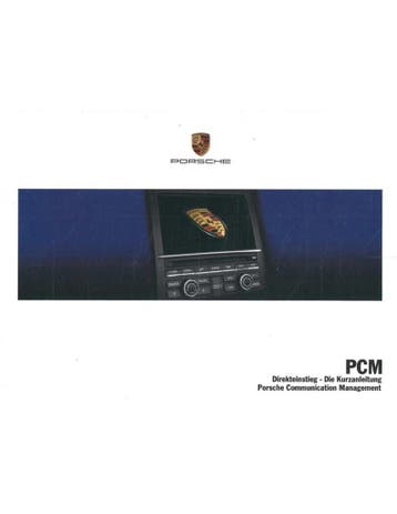 2012 PORSCHE PCM VERKORT INSTRUCTIEBOEKJE DUITS