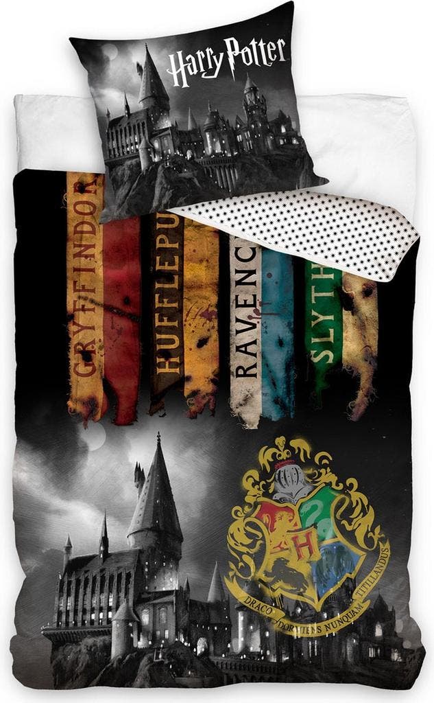 Universal Dekbedovertrek Harry Potter 140 X 200/65 Cm Zwart, Huis en Inrichting, Slaapkamer | Matrassen en Bedbodems, Verzenden