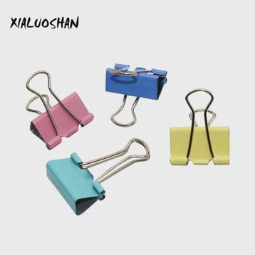 Set van 12 Gekleurde Metalen Binder Clips - 25mm & 32mm - Ka, Verzenden, Nieuw in verpakking