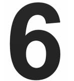 BASICS Huisnummer LBHN100-6 mat zwart, Verzenden, Nieuw