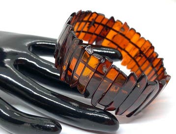 Cherry-Cognac Glow - Natuurlijk Baltisch Amber Armband: