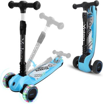 Kinderstep - 3 wielen - Kinder step jongens - LED Wielen - V, Verzenden, Zo goed als nieuw