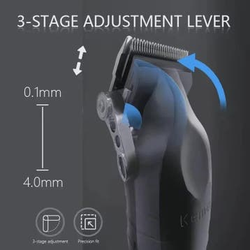 Kemei KM-2296 Professionele Draadloze Baard- en Haartrimmer, Verzenden, Nieuw