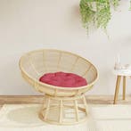 vidaXL Zitkussen rond Ø 60x11 cm oxford stof wijnrood, Huis en Inrichting, Woonaccessoires | Kussens, Verzenden, Nieuw, Rood
