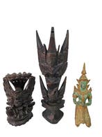 Garuda, Vleugel Godheid, Teppanom - Beeld - Azië (Zonder, Antiek en Kunst