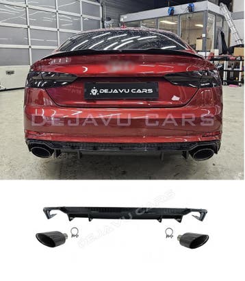 RS5 Look Diffuser Black Edition voor Audi A5 B9 F5 S line, Ophalen of Verzenden