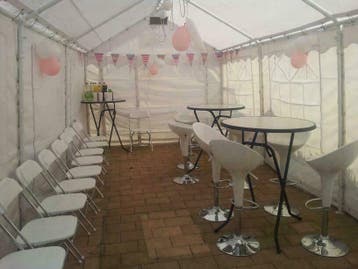 (Zuid-Holland e.o.) PVC Partytent 3x4 3x6 3x8 3x10 huren, Ophalen, Zo goed als nieuw