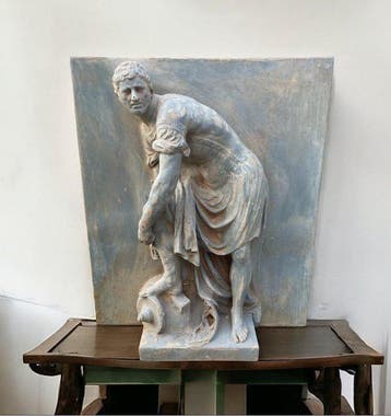 sculptuur, Giulio Cesare 40 cm - 41 cm - Zandsteen