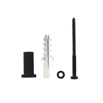 OUTLET Set van 5 verlengde, ronde steunen, mat zwart, Doe-het-zelf en Verbouw, Ophalen of Verzenden, Nieuw