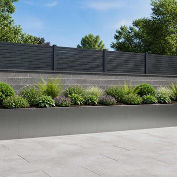 vidaXL Keerwand 4 st 60 x 12 x 30 cm Gegalvaniseerd staal, Verzenden, Nieuw