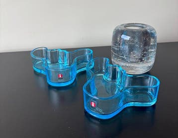 Iittala - Alvar Aalto, Timo Sarpaneva - Schaal (3) - Glas