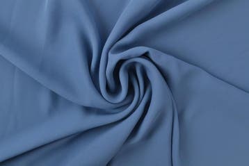 Chiffon Staalblauw - rol 15 meter, Verzenden, Nieuw