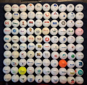 Themacollectie - 100 verschillende bedrukte Golfballen