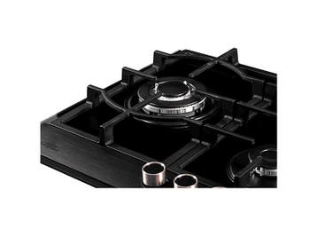 Everglades - Gas Kookplaat - Zwart Glas, Verzenden, Nieuw, Gas, 5 kookzones of meer