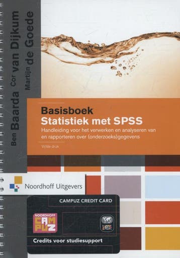 Basisboek statistiek met SPSS - Ben Baarda 9789001834371, Verzenden, Gelezen, Ben Baarda