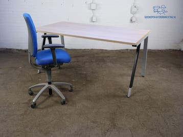 Ergonomisch bureau 180x95 robson eiken handmatig verstelbaar, Overige typen, Gebruikt, Verzenden, Overige merken