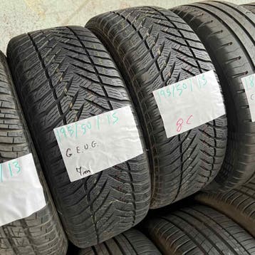 2 x Goodyear 195-50-15 Winterbanden 7mm, Gebruikt, 15 inch, Band(en), Personenwagen
