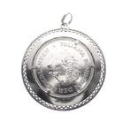 Zilveren hanger met 10 gulden munt; Juliana 1970, Ophalen of Verzenden, Gebruikt, Zilver, Overige merken