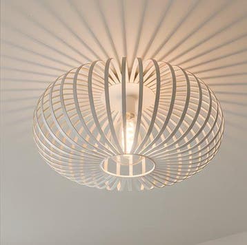 2dekans | Nolt Plafondlamp Beige - Plafonniere E27 Lamp -, Ophalen of Verzenden, Zo goed als nieuw