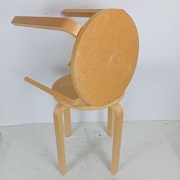 IKEA - Kruk (2) - Frosta - Multiplex berk - Twee stapelbaar