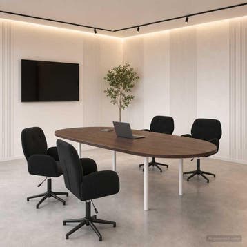 vidaXL Draaiende Bureaustoelen 4 st 54 x 55 x 90 cm Zwart, Verzenden, Nieuw