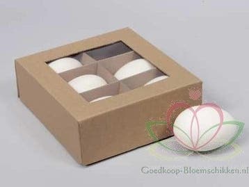 Zwaneneieren 9 cm leeggeblazen voor decoratie doos 6 stuks, Ophalen of Verzenden, Nieuw